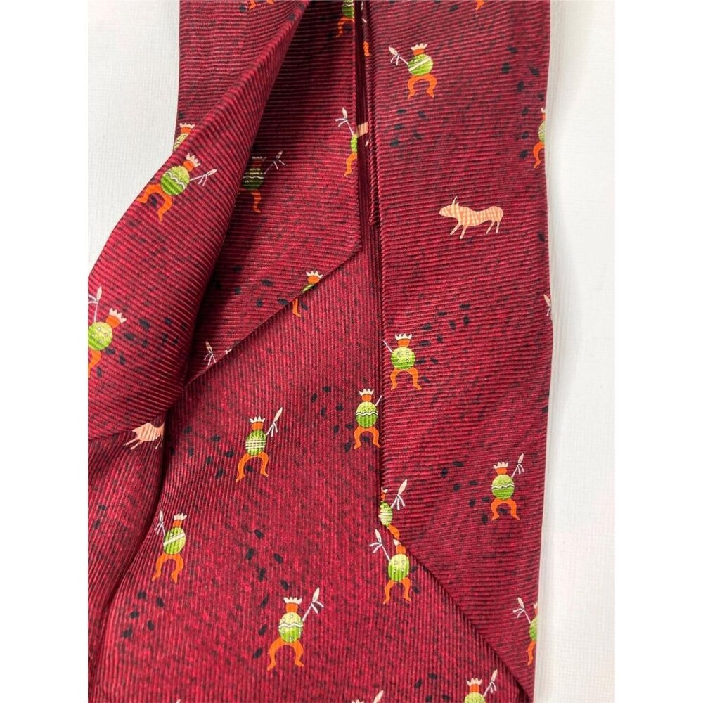 Bvlgari Bulgari ***7-Fold*** Burgundy 100% Silk Tie - Picture 3 of 4